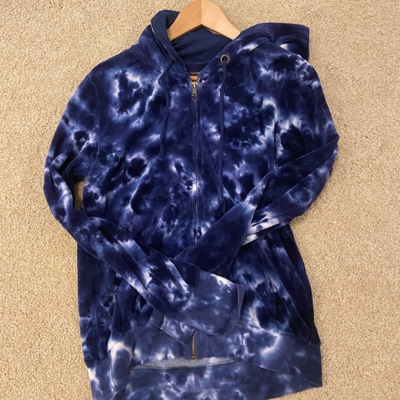 Brandy Melville Tops - tie dye zip up hoodie